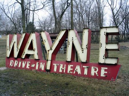 Wayne Drive-In Theatre - Old Sign From Whit Whitworth